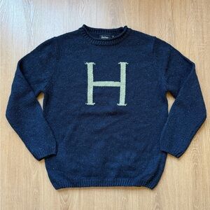 Universal Studios Wizarding World of Harry Potter "H" Wool Silk Sweater Size M
